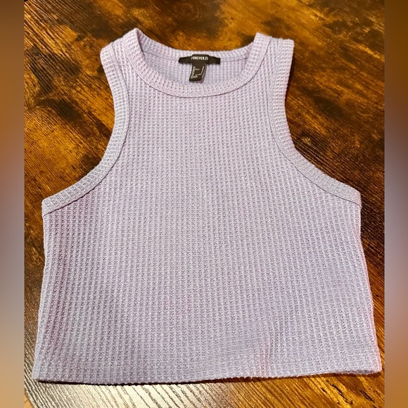 EUC Forever 21 Set Bundle of Four 4 Waffle Knit Racer Back Tank Tops Size Small - Picture 13 of 14